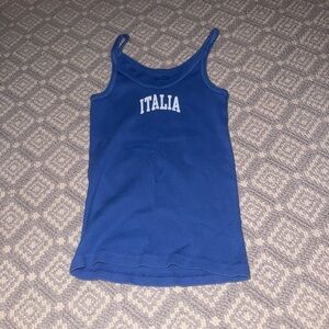 Brandy Melville Blue Italia Graphic Tank